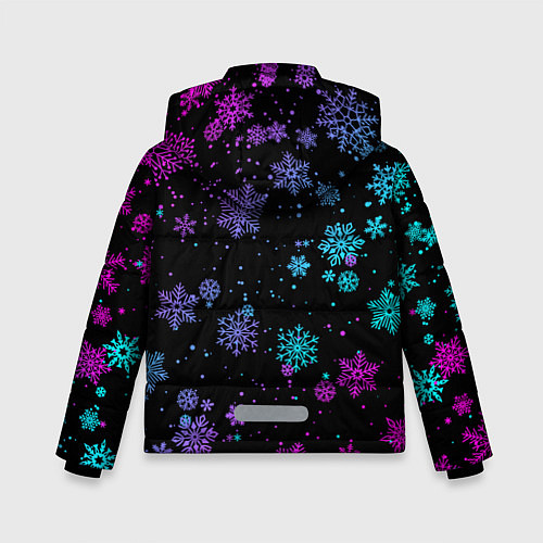 Зимняя куртка для мальчика BRAWL STARS LEON НОВОГОДНИЙ / 3D-Черный – фото 2