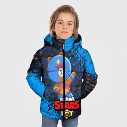 Куртка зимняя для мальчика BRAWL STARS EL BROWN, цвет: 3D-черный — фото 2