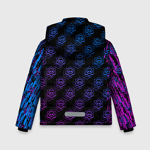 Зимняя куртка для мальчика BRAWL STARS LEON ОБОРОТЕНЬ / 3D-Черный – фото 2