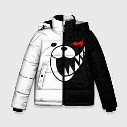Куртка зимняя для мальчика MONOKUMA КАПЮШОН, цвет: 3D-черный
