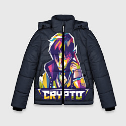 Куртка зимняя для мальчика Apex Legends Crypto, цвет: 3D-черный