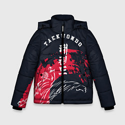 Куртка зимняя для мальчика Тхэквондо, цвет: 3D-черный