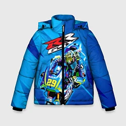 Куртка зимняя для мальчика Suzuki MotoGP, цвет: 3D-светло-серый