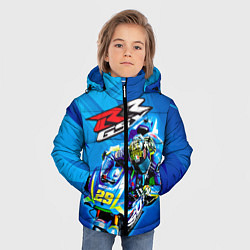 Куртка зимняя для мальчика Suzuki MotoGP, цвет: 3D-черный — фото 2