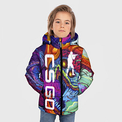 Куртка зимняя для мальчика CS GO HYPERBEAST, цвет: 3D-красный — фото 2