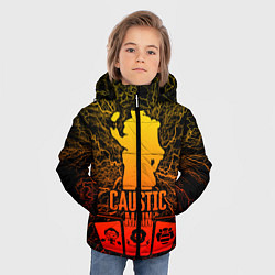 Куртка зимняя для мальчика Apex Legends Caustic Main, цвет: 3D-черный — фото 2