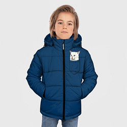 Куртка зимняя для мальчика СМАДЖ В КАРМАНЕ, цвет: 3D-светло-серый — фото 2