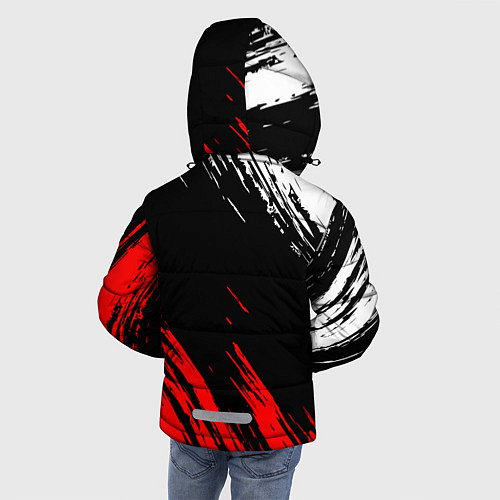 Зимняя куртка для мальчика KIMETSU NO YAIBA / 3D-Красный – фото 4