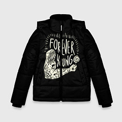 Куртка зимняя для мальчика Вечно молодой, цвет: 3D-черный