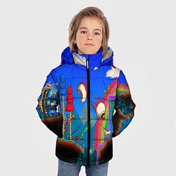 Куртка зимняя для мальчика TERRARIA GAME, цвет: 3D-светло-серый — фото 2