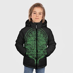 Куртка зимняя для мальчика Ктулху, цвет: 3D-черный — фото 2