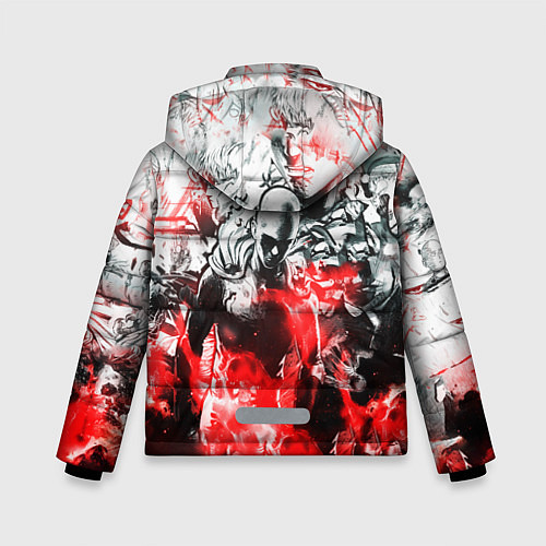 Зимняя куртка для мальчика One-Punch Man Collage / 3D-Черный – фото 2