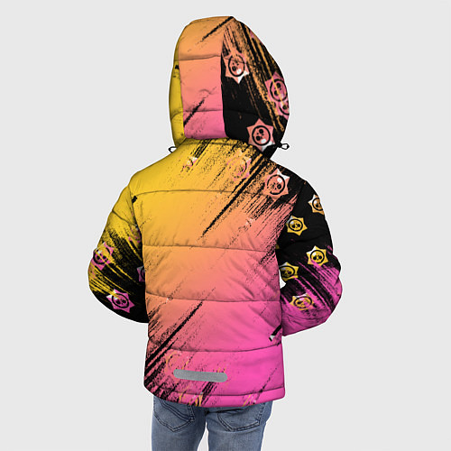 Зимняя куртка для мальчика Бравл старс Сэнди / 3D-Красный – фото 4
