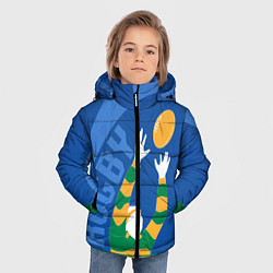 Куртка зимняя для мальчика Регби, цвет: 3D-черный — фото 2