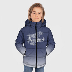 Куртка зимняя для мальчика Биплан, цвет: 3D-черный — фото 2
