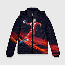 Куртка зимняя для мальчика Гандболист, цвет: 3D-черный