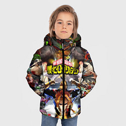 Куртка зимняя для мальчика MY HERO ACADEMIA коллаж из героев, цвет: 3D-светло-серый — фото 2