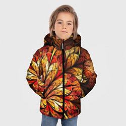 Куртка зимняя для мальчика ФРАКТАЛЬНЫЙ УЗОР, цвет: 3D-черный — фото 2
