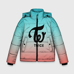 Куртка зимняя для мальчика TWICE, цвет: 3D-черный