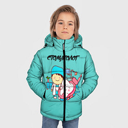 Куртка зимняя для мальчика Стоматолог, цвет: 3D-черный — фото 2