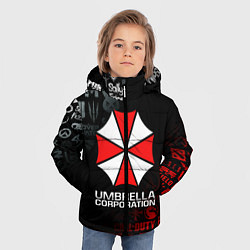 Куртка зимняя для мальчика RESIDENT EVIL UMBRELLA CORP, цвет: 3D-красный — фото 2