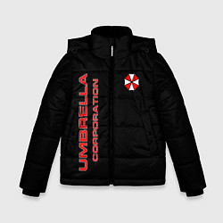 Куртка зимняя для мальчика Umbrella Corporation, цвет: 3D-черный