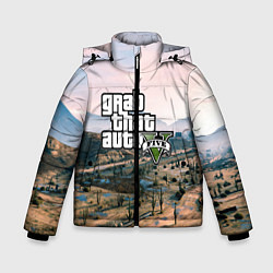 Куртка зимняя для мальчика Grand Theft Auto 5, цвет: 3D-черный