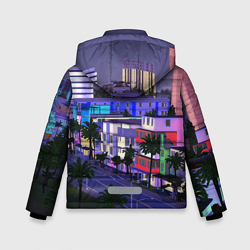 Зимняя куртка для мальчика Grand Theft Auto Vice City / 3D-Черный – фото 2