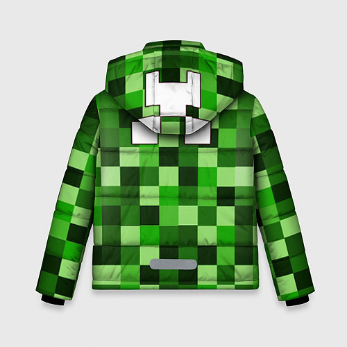 Зимняя куртка для мальчика MINECRAFT CREEPER КАПЮШОН / 3D-Черный – фото 2