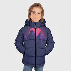 Куртка зимняя для мальчика Mountain sunset, цвет: 3D-черный — фото 2
