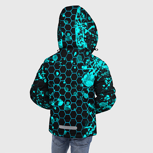 Зимняя куртка для мальчика BRAWL STARS LEON / 3D-Светло-серый – фото 4