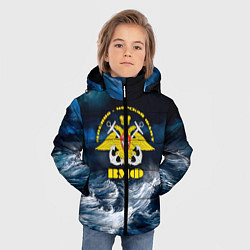 Куртка зимняя для мальчика Военно-морской флот, цвет: 3D-светло-серый — фото 2