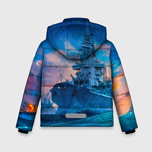 Зимняя куртка для мальчика ВМФ / 3D-Черный – фото 2