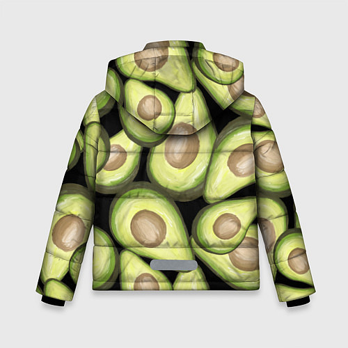 Зимняя куртка для мальчика Avocado background / 3D-Черный – фото 2
