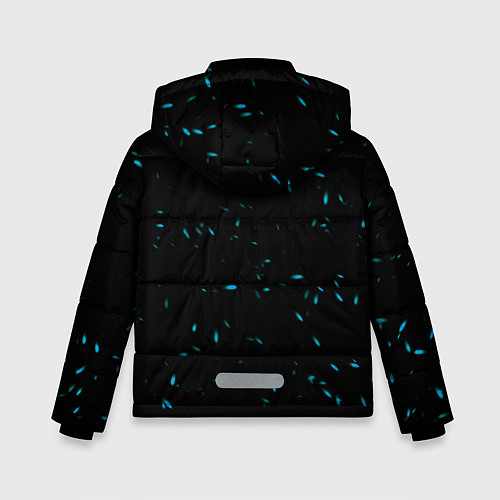 Зимняя куртка для мальчика Brawl stars leon shark / 3D-Черный – фото 2