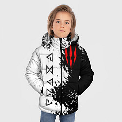 Куртка зимняя для мальчика THE WITCHER, цвет: 3D-черный — фото 2