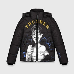 Куртка зимняя для мальчика Thunder, цвет: 3D-черный
