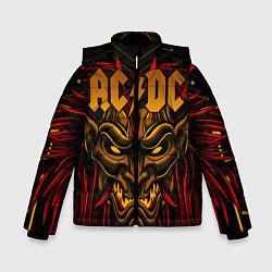 Куртка зимняя для мальчика ACDC, цвет: 3D-черный
