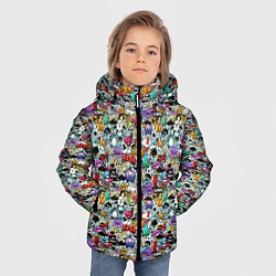 Куртка зимняя для мальчика Stickerboom, цвет: 3D-черный — фото 2