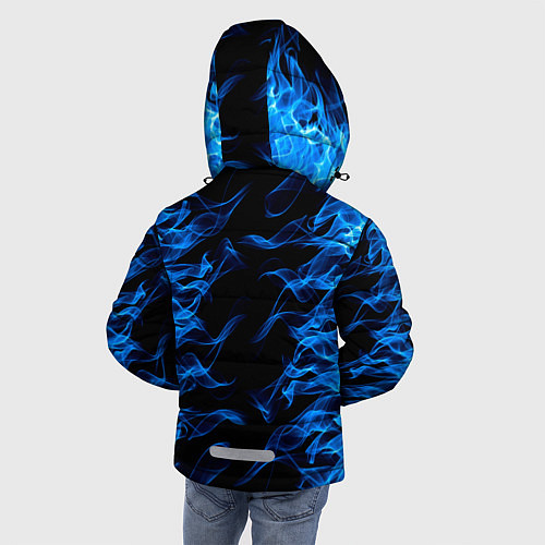 Зимняя куртка для мальчика Brawl Stars shark / 3D-Красный – фото 4