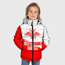 Куртка зимняя для мальчика Внутренние Войска, цвет: 3D-черный — фото 2