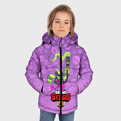 Куртка зимняя для мальчика Brawl Stars virus 8 bit, цвет: 3D-черный — фото 2
