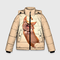 Куртка зимняя для мальчика КОРГИ, цвет: 3D-светло-серый