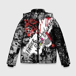 Куртка зимняя для мальчика Green Day - Father of All MF, цвет: 3D-красный