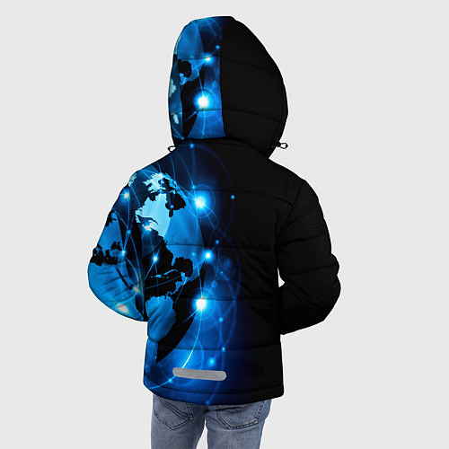 Зимняя куртка для мальчика Войска связи / 3D-Красный – фото 4
