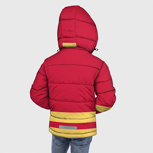Зимняя куртка для мальчика Калгари Флэймз / 3D-Красный – фото 4