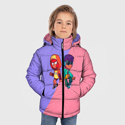 Куртка зимняя для мальчика Leon and Nita, цвет: 3D-черный — фото 2