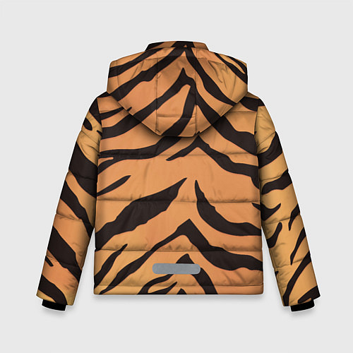 Зимняя куртка для мальчика Тигриный камуфляж / 3D-Черный – фото 2