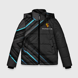 Куртка зимняя для мальчика PORSCHE, цвет: 3D-черный