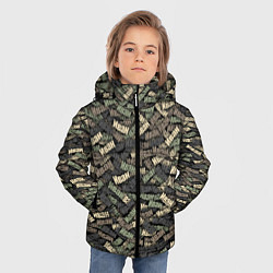 Куртка зимняя для мальчика Именной камуфляж Иван, цвет: 3D-черный — фото 2